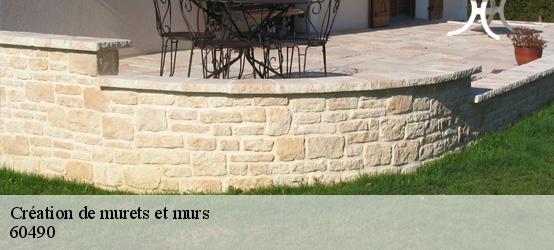 Création de murets et murs 60490