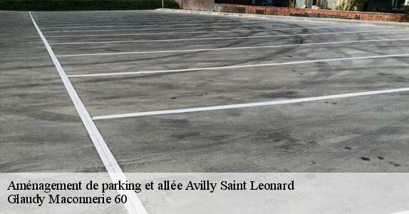 Aménagement de parking et allée  avilly-saint-leonard-60300 Glaudy Maconnerie 60