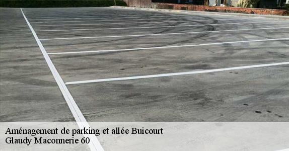 Aménagement de parking et allée  buicourt-60380 Glaudy Maconnerie 60
