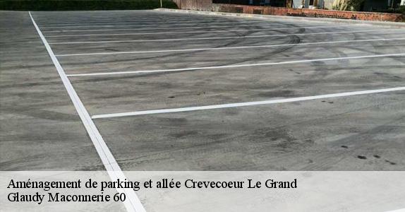 Aménagement de parking et allée  crevecoeur-le-grand-60360 Glaudy Maconnerie 60