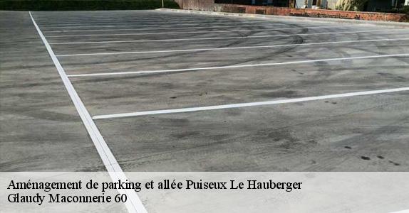 Aménagement de parking et allée  puiseux-le-hauberger-60540 Glaudy Maconnerie 60