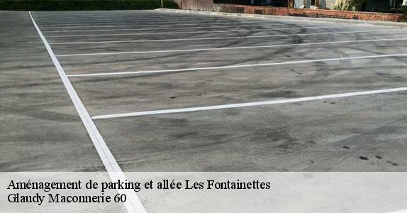 Aménagement de parking et allée  les-fontainettes-60650 Glaudy Maconnerie 60